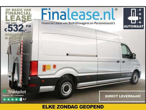 Volkswagen Crafter 35 2.0 TDI L4H3 DSG AUT 141PK Cam €532pm, Auto's, Bestelauto's, Lease, Automaat, Diesel, Zilver of Grijs, Volkswagen