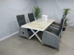 te velde tuinset ross met hartman canterbury 186 tafel, Eettafel, Nieuw, Tuinset, Overige materialen