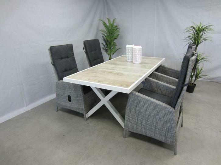 te velde tuinset ross met hartman canterbury 186 tafel, Tuin en Terras, Tuinsets en Loungesets, Eettafel, 4 zitplaatsen, Nieuw