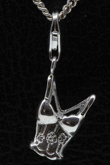 Zilveren Korset hanger en/of bedel, Sieraden, Tassen en Uiterlijk, Bedels, Verzenden