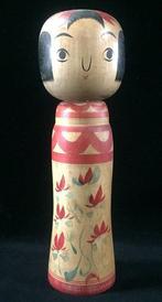 Ondertekend Abe Shinya / Japanse vintage houten Kokeshi-pop
