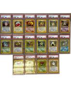Pokémon - 16 Graded card - Vileplume, Kangaskhan, Clefable,, Nieuw