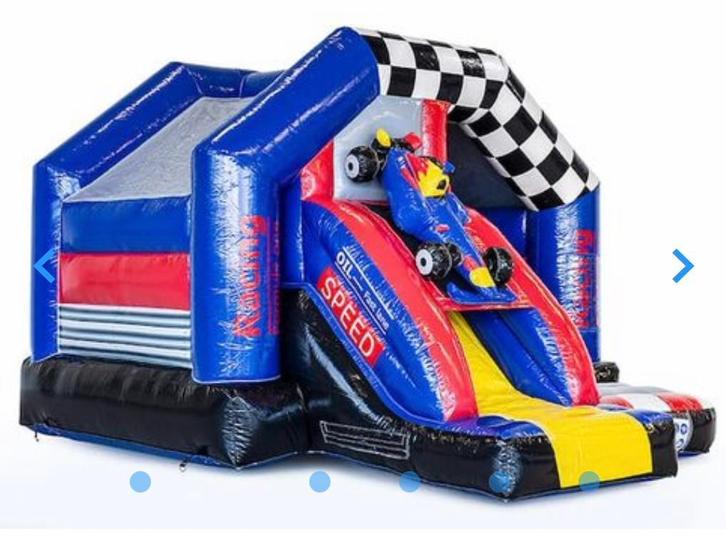 springkussen F 1 Slide Combo met dak, Hobby en Vrije tijd, Feestartikelen | Verhuur, Overige, Nieuw