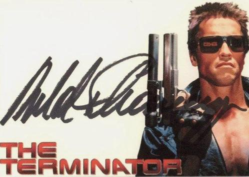 Terminator - Arnold Schwarzenegger - Signed Photo - PSA COA, Verzamelen, Film en Tv