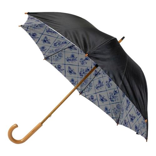 Paraplu Delfts blauw binnenprint 105cm, Huis en Inrichting, Woonaccessoires | Overige, Verzenden