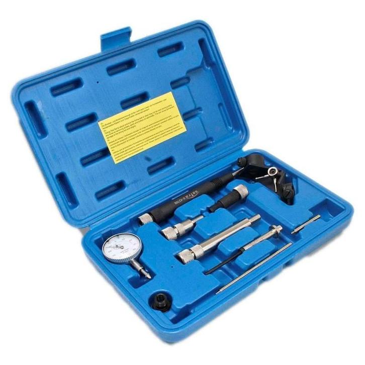 Dieselpomp Afstelset - Micrometer Klok 10 Delig - Timing Set, Auto diversen, Autogereedschap, Nieuw, Ophalen of Verzenden