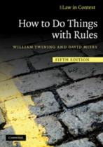9780521144308 How To Do Things With Rules | Tweedehands, William Twining, Zo goed als nieuw, Verzenden