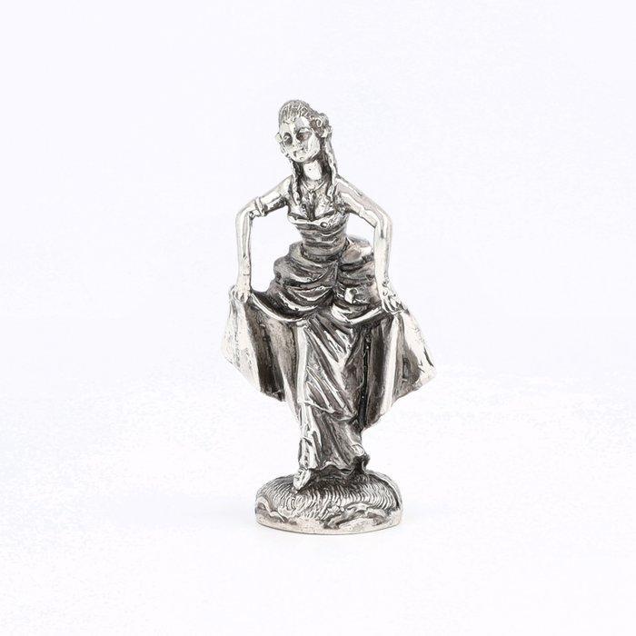 Carlo Camusso - Danseres - Miniatuur beeldje - .925 zilver, Antiek en Kunst, Antiek | Goud en Zilver