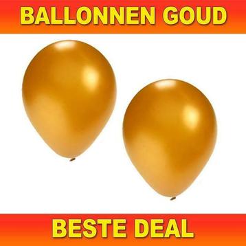 Gouden ballonnen va 1,95 - Ballonnen goud -  levering 24 uur beschikbaar voor biedingen