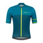 Block Fietsshirt Heren Blauw/Lime, Verzenden, Nieuw, Heren