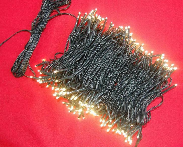 25 METER lichtsnoer met 250 WARM WITTE LED, Diversen, Kerst, Nieuw, Ophalen of Verzenden