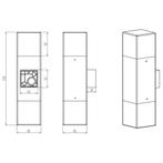 LED Tuinverlichting - Wandlamp Buitenlamp - Trion Hudsy Up, Tuin en Terras, Buitenverlichting, Nieuw, Ophalen of Verzenden, Hanglamp