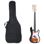 vidaXL Basgitaar voor beginners elektrisch met tas 4/4 46, Verzenden, Nieuw
