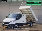 Iveco Daily 35C14 Kipper met Kist Dubbellucht 3,5t Trekhaak, Stof, Gebruikt, Euro 6, Iveco