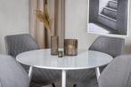 Eettafel - Lana - 100 cm - Wit - Jörn, Huis en Inrichting, Tafels | Eettafels, Verzenden, Nieuw