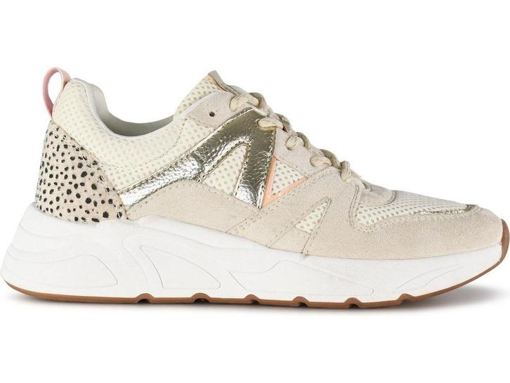 POSH by Poelman CAROCEL - Dames Sneakers - Beige/Goud, Huis en Inrichting, Woonaccessoires | Overige, Zo goed als nieuw, Verzenden
