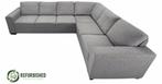 Refurbished 5-zits hoekbank grijs 6 mnd garantie!, 250 tot 300 cm, Gebruikt, Hoekbank, Vierpersoons of meer