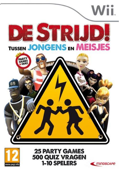 De Strijd Tussen Jongens en Meisjes (Nintendo Wii), Spelcomputers en Games, Games | Nintendo Wii, Gebruikt, Vanaf 7 jaar, Verzenden