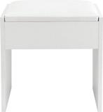 2dekans | Houten Kaptafelkruk / Kruk Melly - Wit - 40 x 30 x, Ophalen of Verzenden, Zo goed als nieuw, Wit