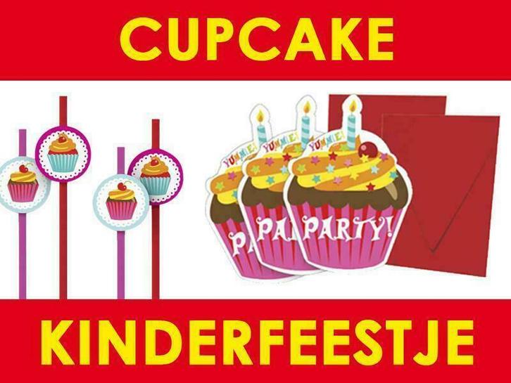 Cupcake kinderfeestje - Feestartikelen - Versiering, Diensten en Vakmensen, Kinderfeestjes en Entertainers, Schmink- of Themafeestjes