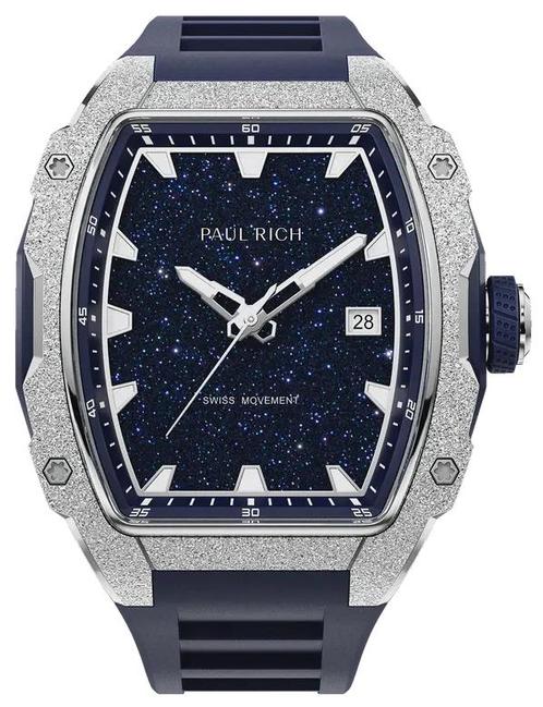 Paul Rich Astro Lunar Silver FAS01 horloge 42.5 mm, Sieraden, Tassen en Uiterlijk, Horloges | Heren, Kunststof, Nieuw, Staal, Overige merken