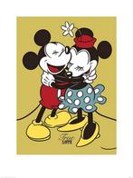 Kunstdruk Mickey and Minnie Mouse True Love 60x80cm, Huis en Inrichting, Woonaccessoires | Schilderijen, Tekeningen en Foto's