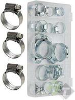 Slangklemmen Set - 40 Delig - 25, 27, 22, 35, 40, 12, 15, 20, Auto diversen, Autogereedschap, Ophalen of Verzenden, Nieuw