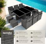 2dekans | tectake® Loungemeubelset - Wicker tuinset - 6, Tuin en Terras, Tuinsets en Loungesets, Ophalen of Verzenden, Zo goed als nieuw
