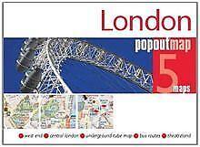 London PopOut Maps: 5 maps: west end, central londo...  Book, Boeken, Taal | Engels, Zo goed als nieuw, Verzenden