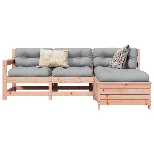 vidaXL 4-delige Loungeset massief douglas vurenhout, Tuin en Terras, Tuinsets en Loungesets, Loungeset, Nieuw, Verzenden