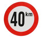 Snelheidssticker België 210 mm - 40 km, Verzenden