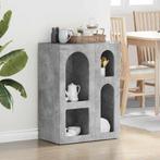 vidaXL Dressoir Beton Grijs 59 x 35 x 80.5 cm Bewerkt hout, Huis en Inrichting, Kasten | Dressoirs, Verzenden, Nieuw, Overige houtsoorten