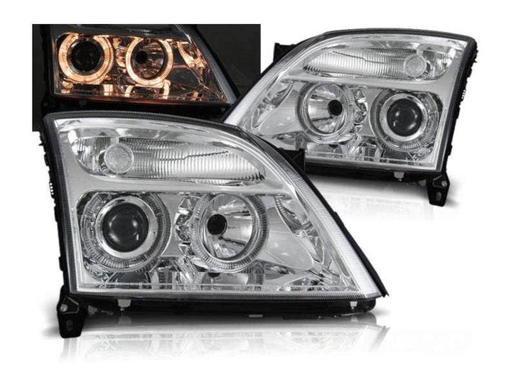 Angel Eyes koplampen Chrome geschikt voor Opel Vectra C, Auto-onderdelen, Verlichting, Nieuw, Opel, Verzenden