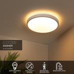 Lucide DASHER - Plafonnière Badkamer - Ø 41 cm - LED - 1x24W, Verzenden, Nieuw