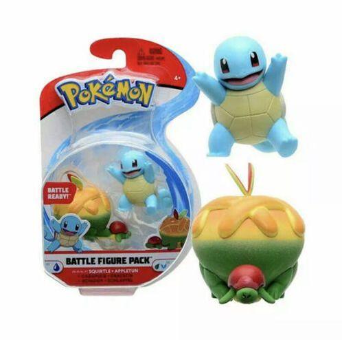 Jazwares Pokémon Battle Figure 2-Pack-Squirtle / Appletun, Verzamelen, Beelden en Beeldjes, Nieuw, Ophalen of Verzenden