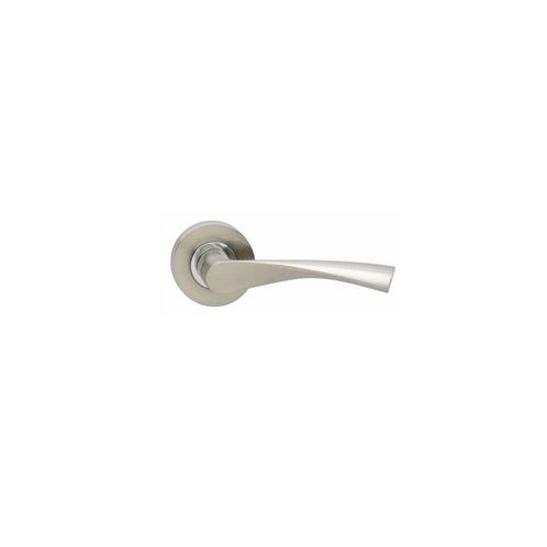 Intersteel Deurkruk Giussy op rozet - nikkel mat/chroom, Doe-het-zelf en Verbouw, Hang- en Sluitwerk, Nieuw, Verzenden