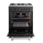 De’Longhi DSC-626G-1-BL Gas Fornuis  60cm Antraciet /, Ophalen of Verzenden, Nieuw