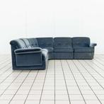 5-delig Modulaire Hoekbank blauw stof, Ophalen of Verzenden, Nieuw