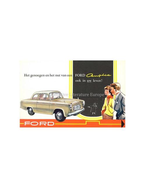 1956 FORD ANGLIA BROCHURE NEDERLANDS, Boeken, Auto's | Folders en Tijdschriften, Ford