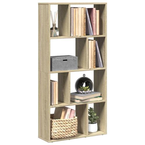 vidaXL Boekenkast 60x20x120 cm bewerkt hout sonoma, Huis en Inrichting, Kasten | Boekenkasten, Nieuw, Overige houtsoorten, Verzenden