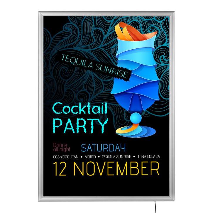 Kliklijst LED Eco A0 25mm, Zakelijke goederen, Kantoor en Winkelinrichting | Kantoormeubilair en Inrichting