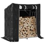 vidaXL Haardhoutrek met regenhoes 101x61x110,5 cm, Huis en Inrichting, Haarden, Verzenden, Nieuw