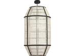 Mica Decorations Pella Hanglamp - H58 x Ø33 cm - Linnen -, Huis en Inrichting, Lampen | Hanglampen, Verzenden, Nieuw