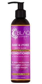 Blaq Luxury Sage & Lychee Conditioner 12oz, Sieraden, Tassen en Uiterlijk, Uiterlijk | Haarverzorging, Nieuw, Verzenden