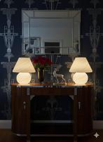 Nachtlampje (2) - Glas - Paddenstoellampen, Antiek en Kunst, Antiek | Lampen