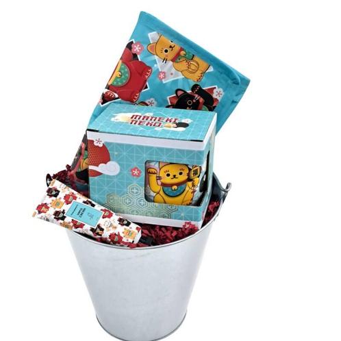 Miss Bucket -  Maneki Neko Mok, Huis en Inrichting, Woonaccessoires | Overige, Nieuw, Verzenden