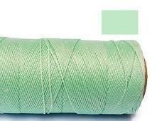 Macrame Koord -  MINT GROEN / MINT GREEN - Waxed Polyeste... beschikbaar voor biedingen