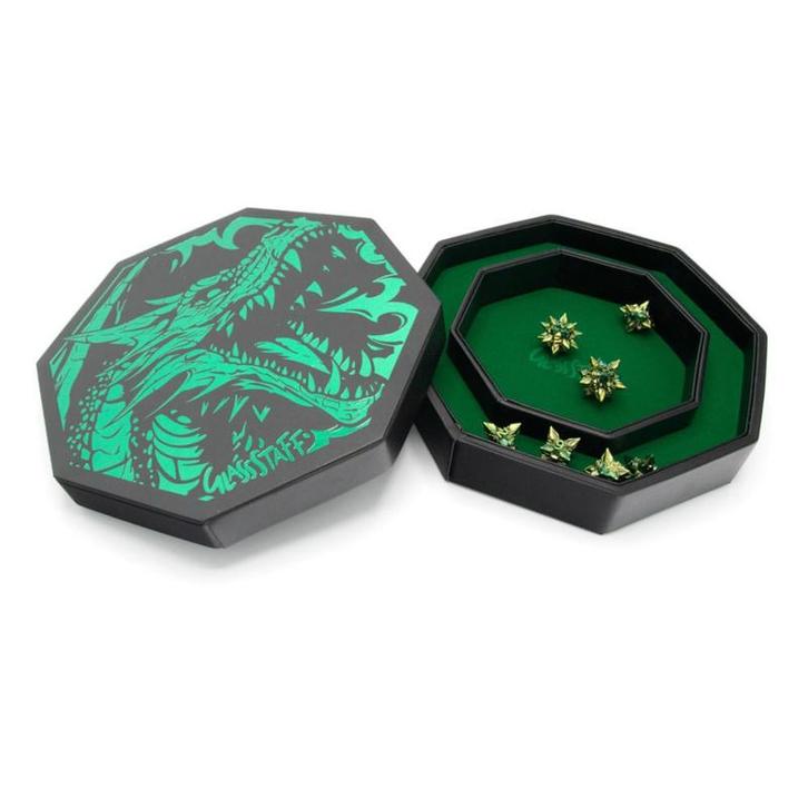 (Pre-order) CritStones Arena Dice Tray Green Dragon, Hobby en Vrije tijd, Gezelschapsspellen | Bordspellen, Zo goed als nieuw