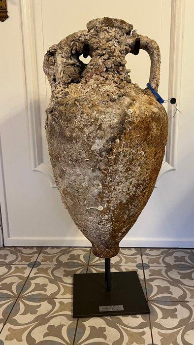Oud-Romeins, Keizerrijk Terracotta Amphora - 61.5 cm, Antiek en Kunst, Antiek | Overige Antiek