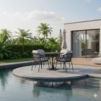 Matera Flair dining tuinset 5-delig antraciet 120xH75cm, Ophalen of Verzenden, Nieuw